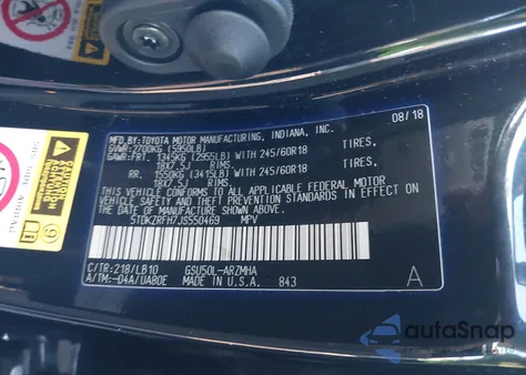 2018 Toyota Highlander Xle from USA, damaged, VIN 5TDKZRFH7JS550469